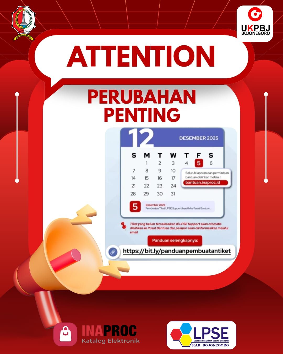 Pembuatan Tiket Resmi Pindah ke Pusat Bantuan