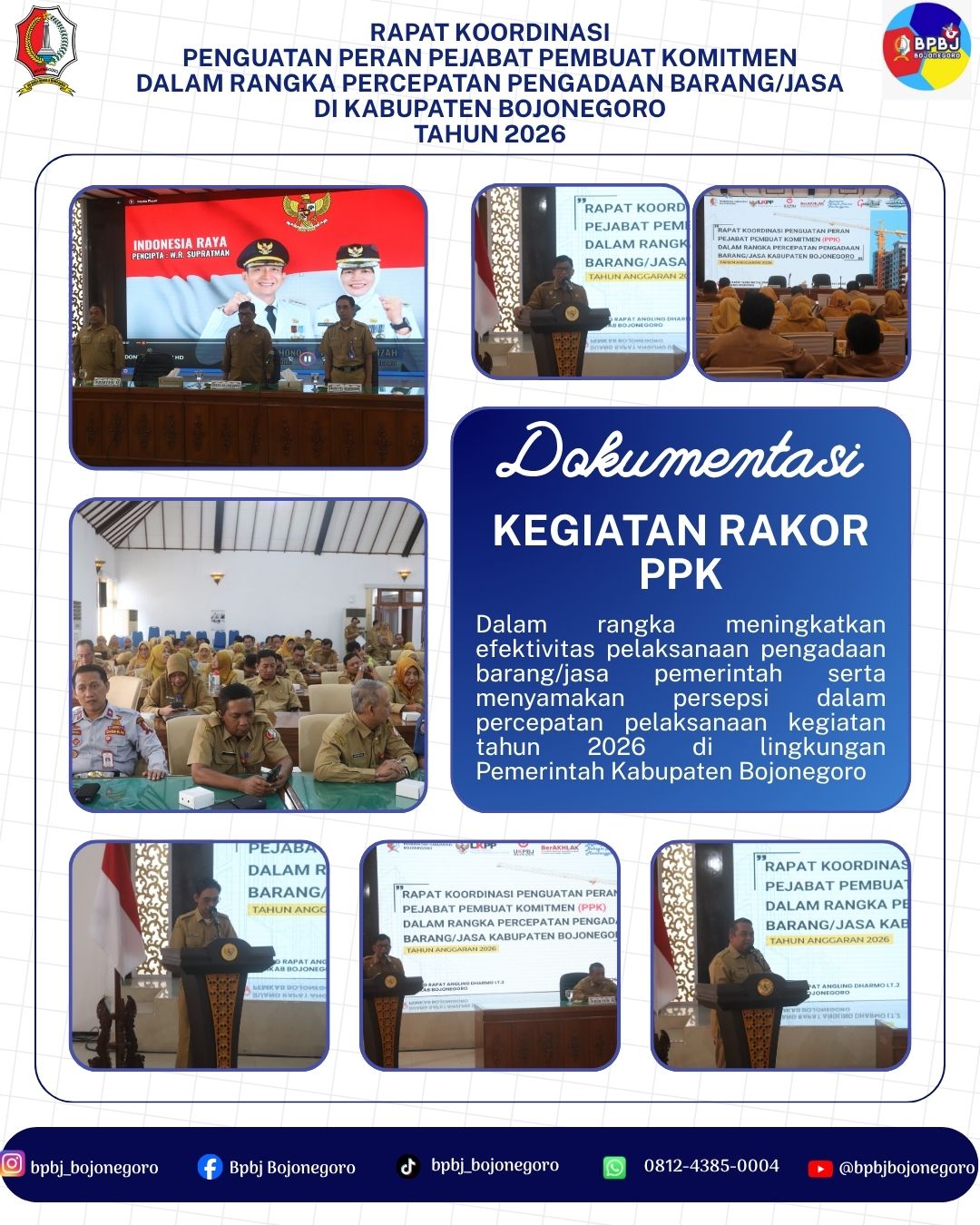 Rapat Koordinasi Pejabat Pembuat Komitmen percepatan pengadaan barang/jasa th 2026