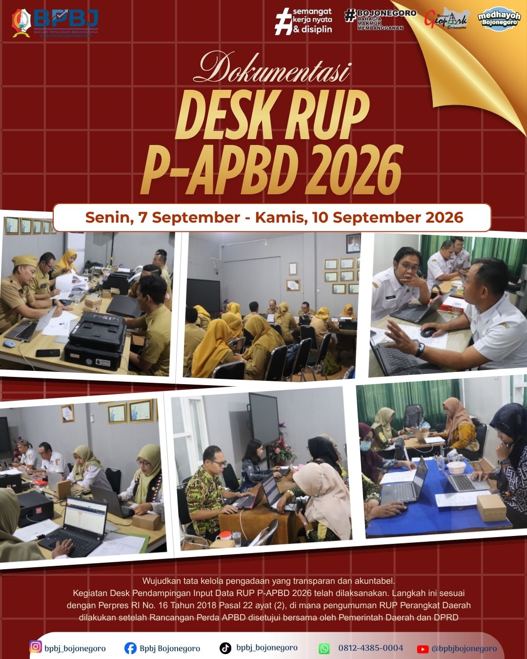 Kegiatan Desk RUP P-APBD 2026