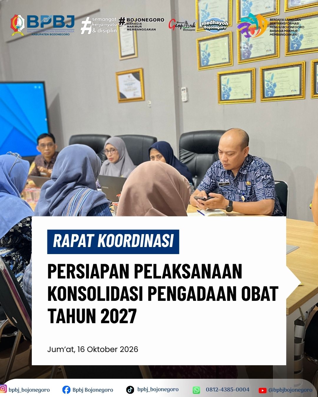 Rapat Koordinasi Lanjutan Persiapan Pelaksanaan Konsolidasi Pengadaan Obat Tahun 2027