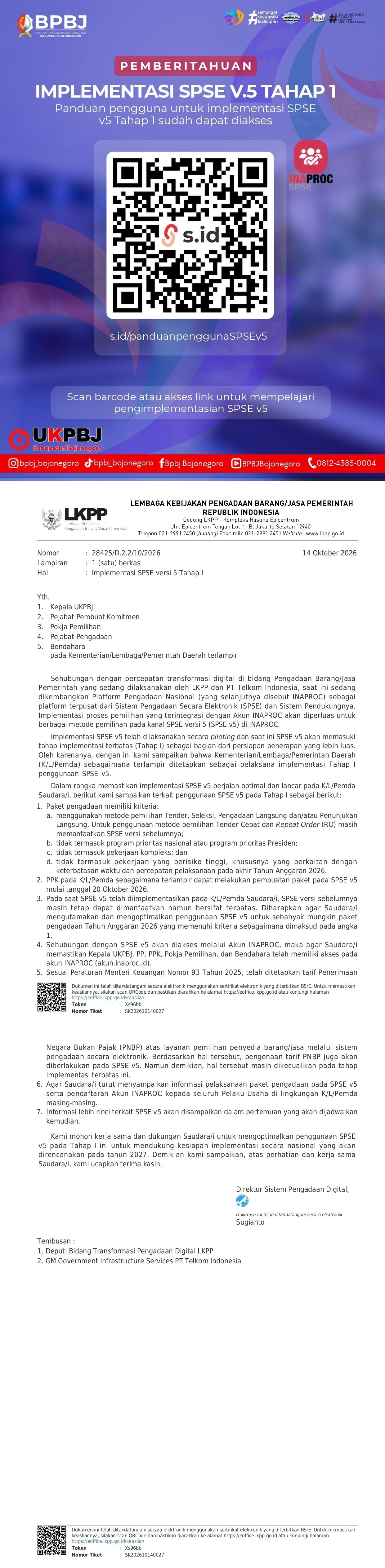 Panduan Pengguna Untuk Implementasi SPSE v.5 Tahap 1