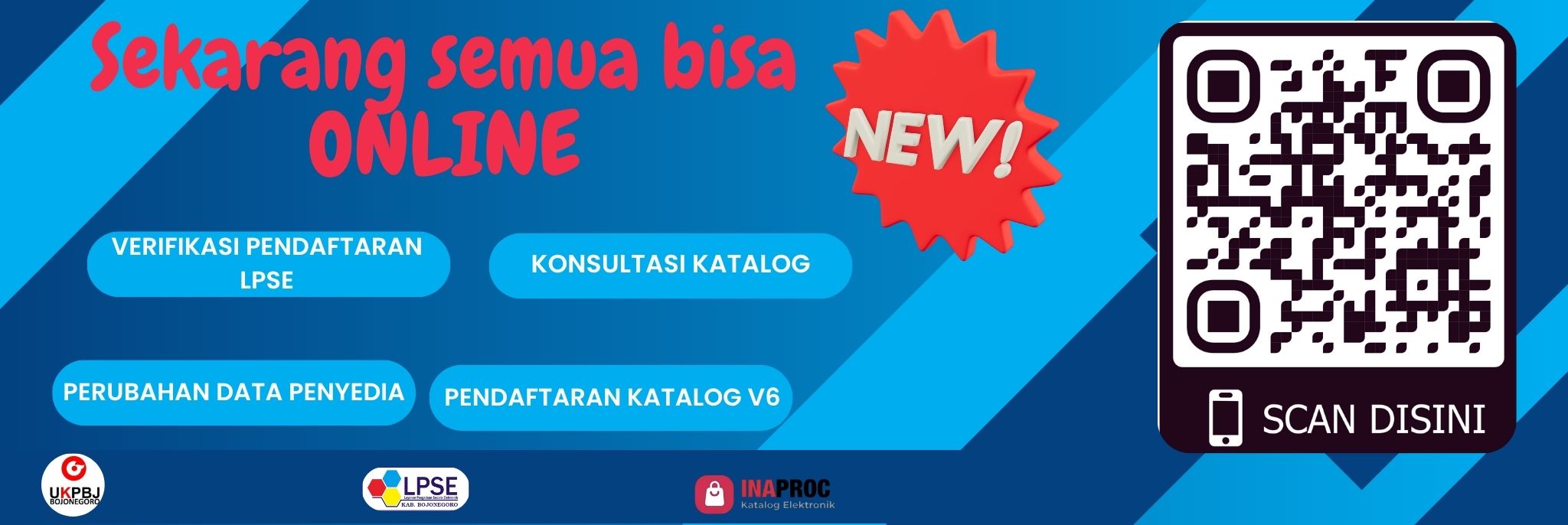 PELAYANAN LPSE ONLINE<BR>SPSE dan KATALOG V6